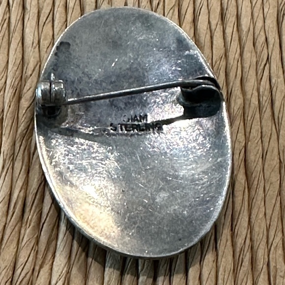 SIAM (Thailand) stamped goddess of lightning brooch - Picture 2 of 6